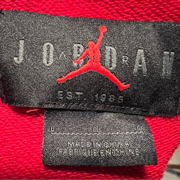 Nike Air Jordan Red Jump Man Sweatshirt NEW Women’s Large - Picture 10 of 11